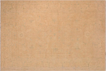 handmade Transitional Kafkaz Chobi Ziegler Tan Beige Hand Knotted RECTANGLE 100% WOOL area rug 10 x 14